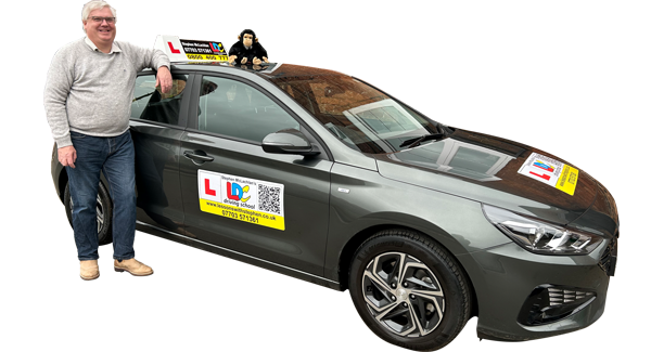 Stephen McLachlan's driving school car